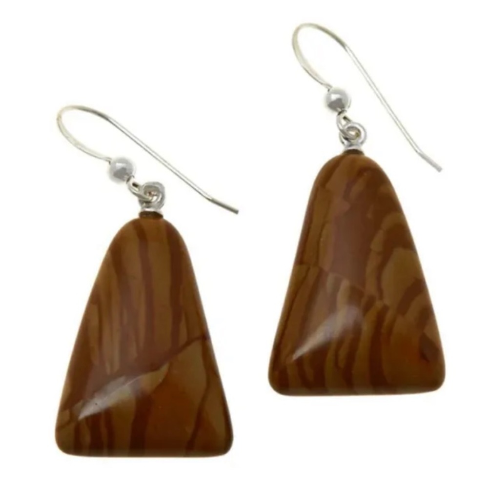 Jay King Picture Jasper Drop Earrings Brand New